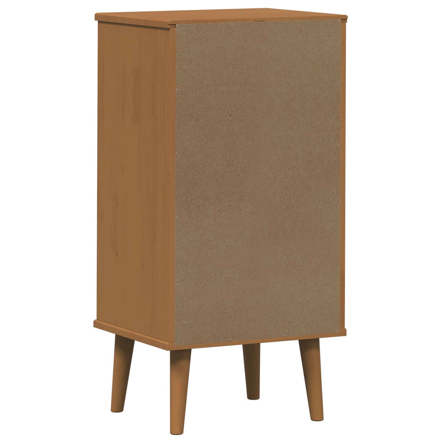 vidaXL Chest of Drawers MOLDE Caramel 40 x 35 x 82 cm Solid Pine Wood