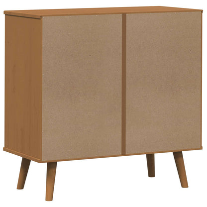 vidaXL Chest of Drawers MOLDE Caramel 80 x 40 x 80 cm Solid Pine Wood