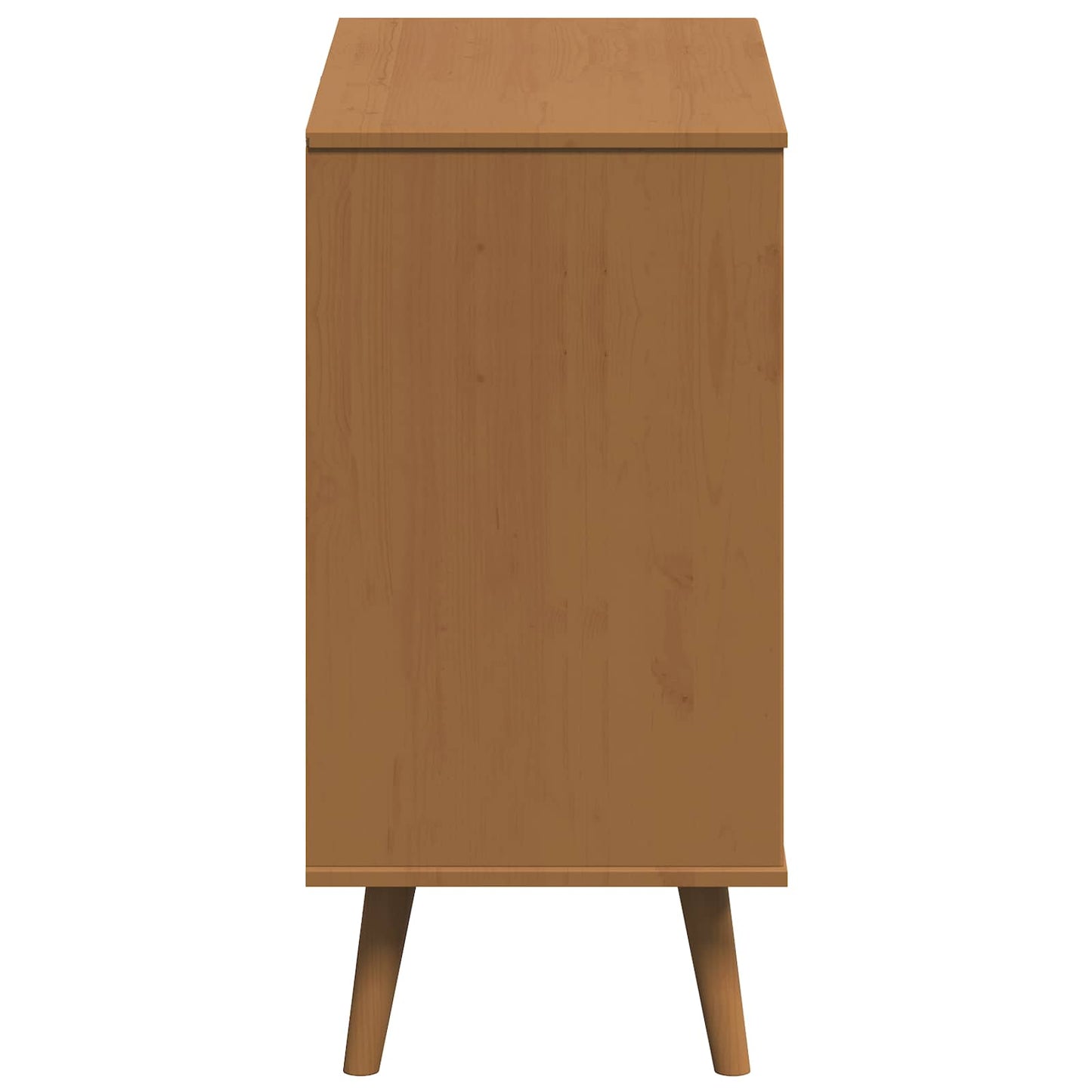 vidaXL Chest of Drawers MOLDE Caramel 80 x 40 x 80 cm Solid Pine Wood