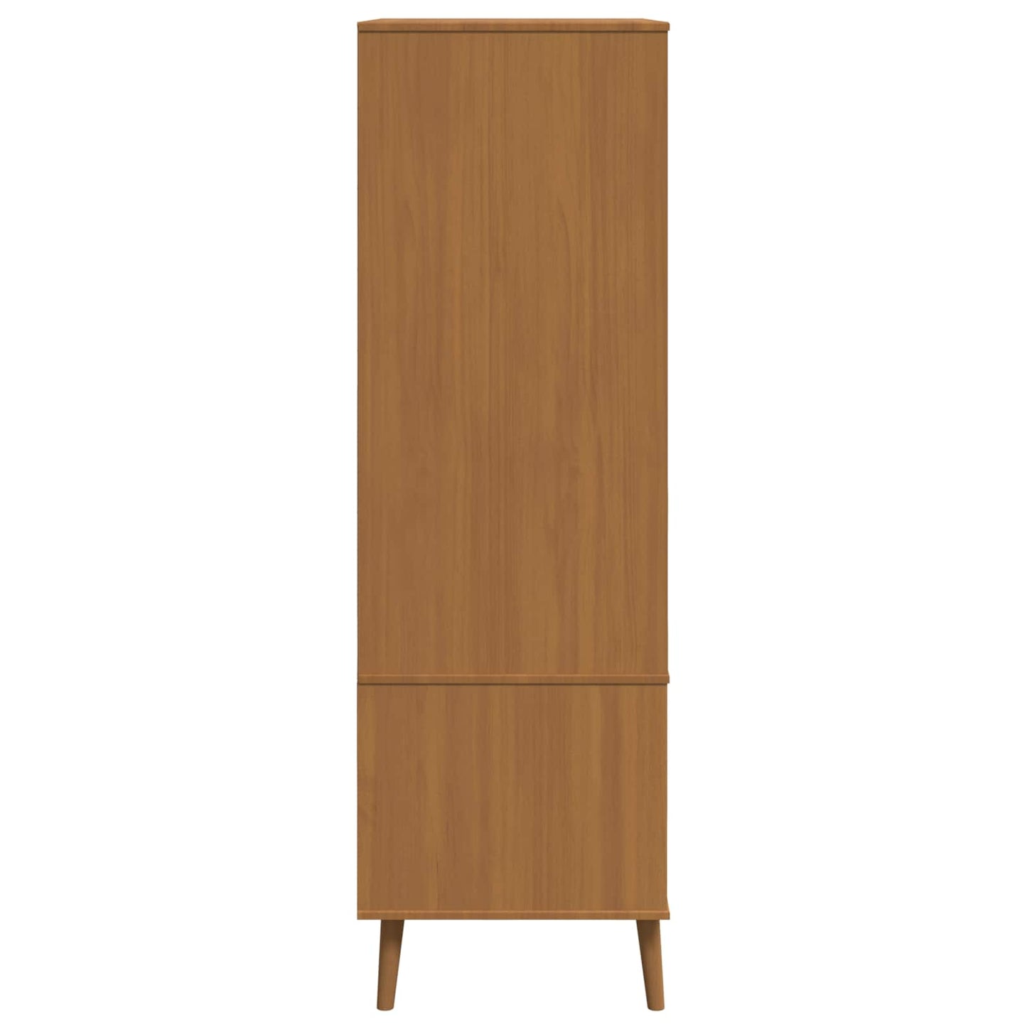 vidaXL Wardrobe MOLDE Caramel 90 x 55 x 175 cm Solid Pine Wood