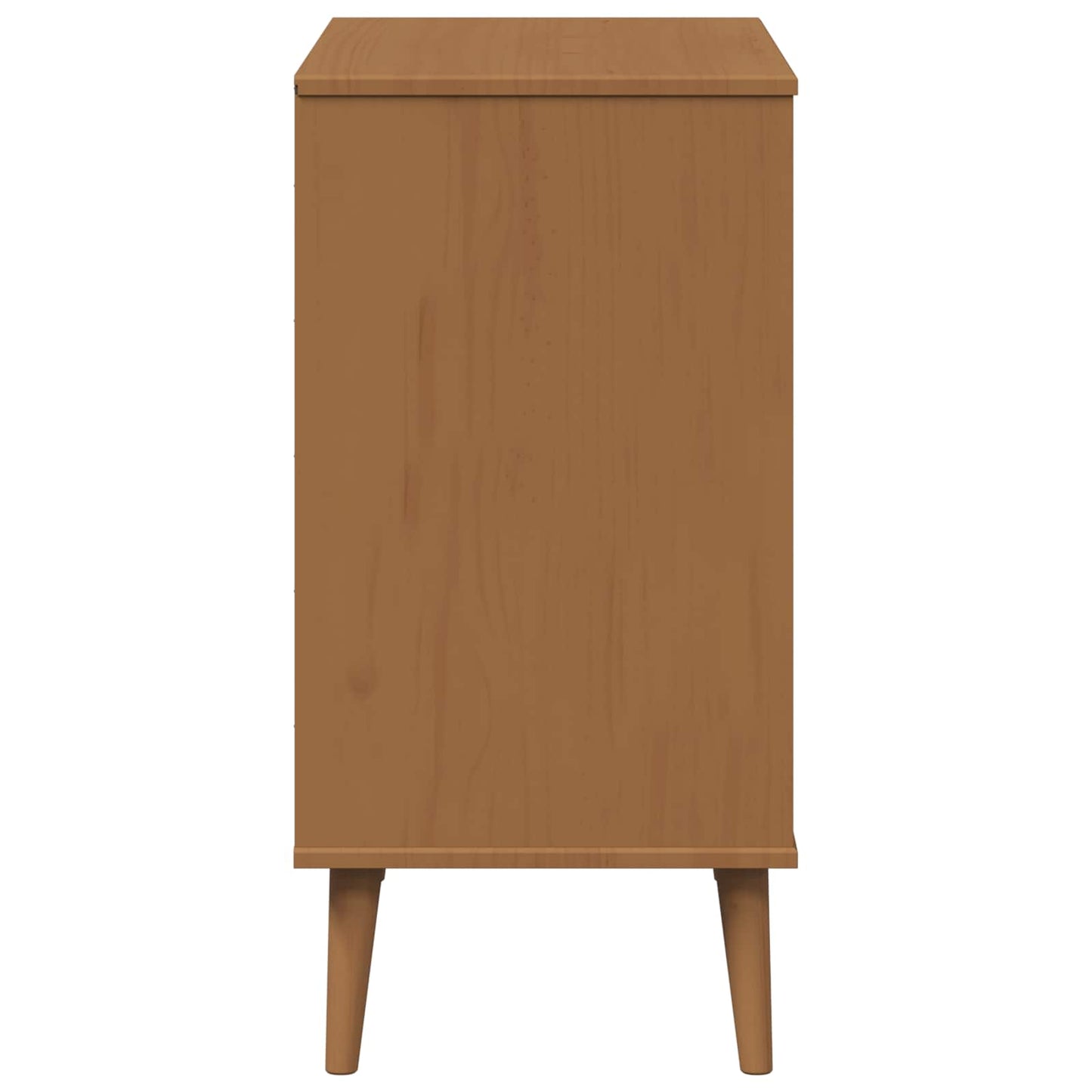 vidaXL Sideboard MOLDE Caramel 90 x 40 x 80 cm