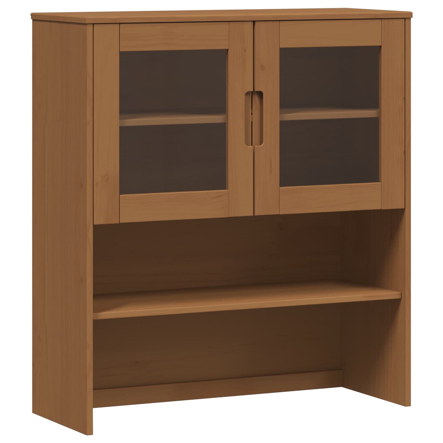 vidaXL Hutch MOLDE Caramel 90 x 35 x 100 cm Solid Pine Wood