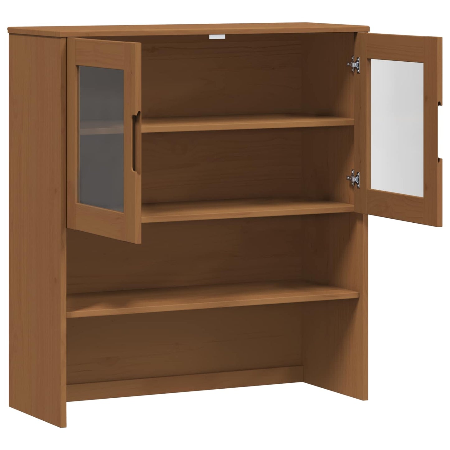 vidaXL Hutch MOLDE Caramel 90 x 35 x 100 cm Solid Pine Wood
