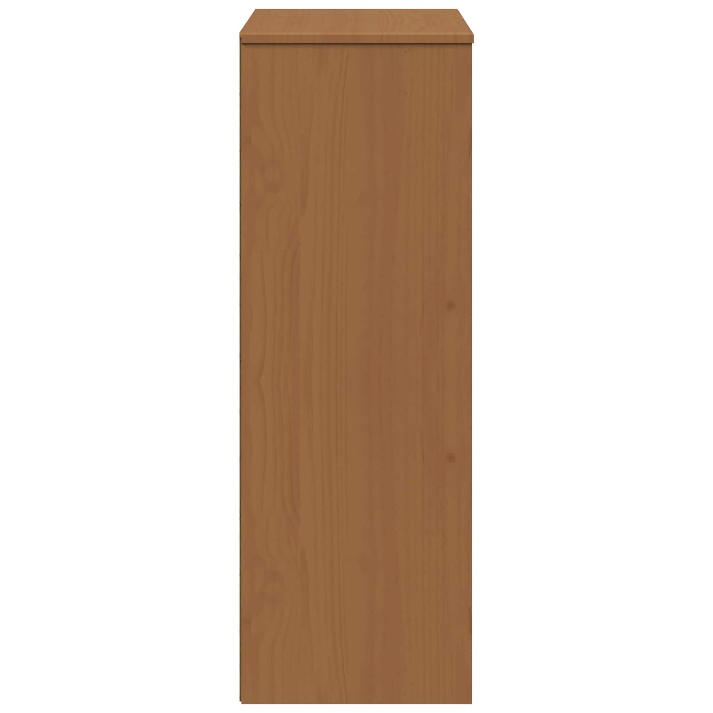 vidaXL Hutch MOLDE Caramel 90 x 35 x 100 cm Solid Pine Wood