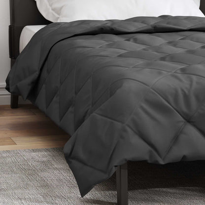 vidaXL Summer Duvet Anthracite 200 x 140 cm Microfiber