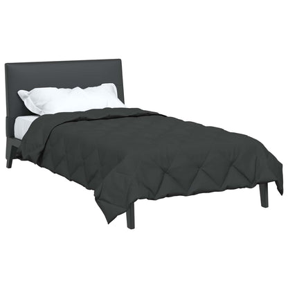 vidaXL Summer Duvet Anthracite 200 x 140 cm Microfiber