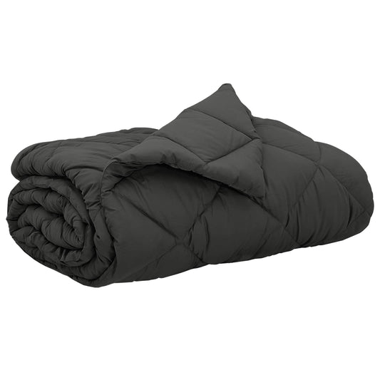 vidaXL Summer Duvet Anthracite 200 x 200 cm Microfiber