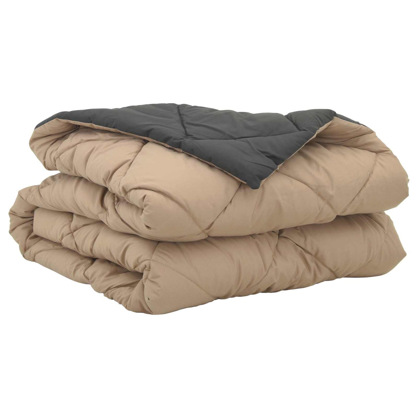 vidaXL Summer Duvet Anthracite and Taupe 220 x 140 cm Microfiber