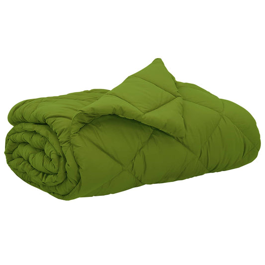 vidaXL Summer Duvet Green 240 x 200 cm Microfiber