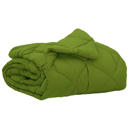 vidaXL Summer Duvet Green 220 x 140 cm Microfiber