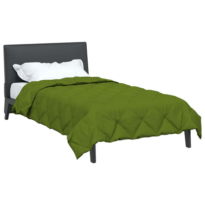 vidaXL Summer Duvet Green 220 x 140 cm Microfiber