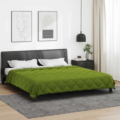 vidaXL Summer Duvet Green 220 x 260 cm Microfiber
