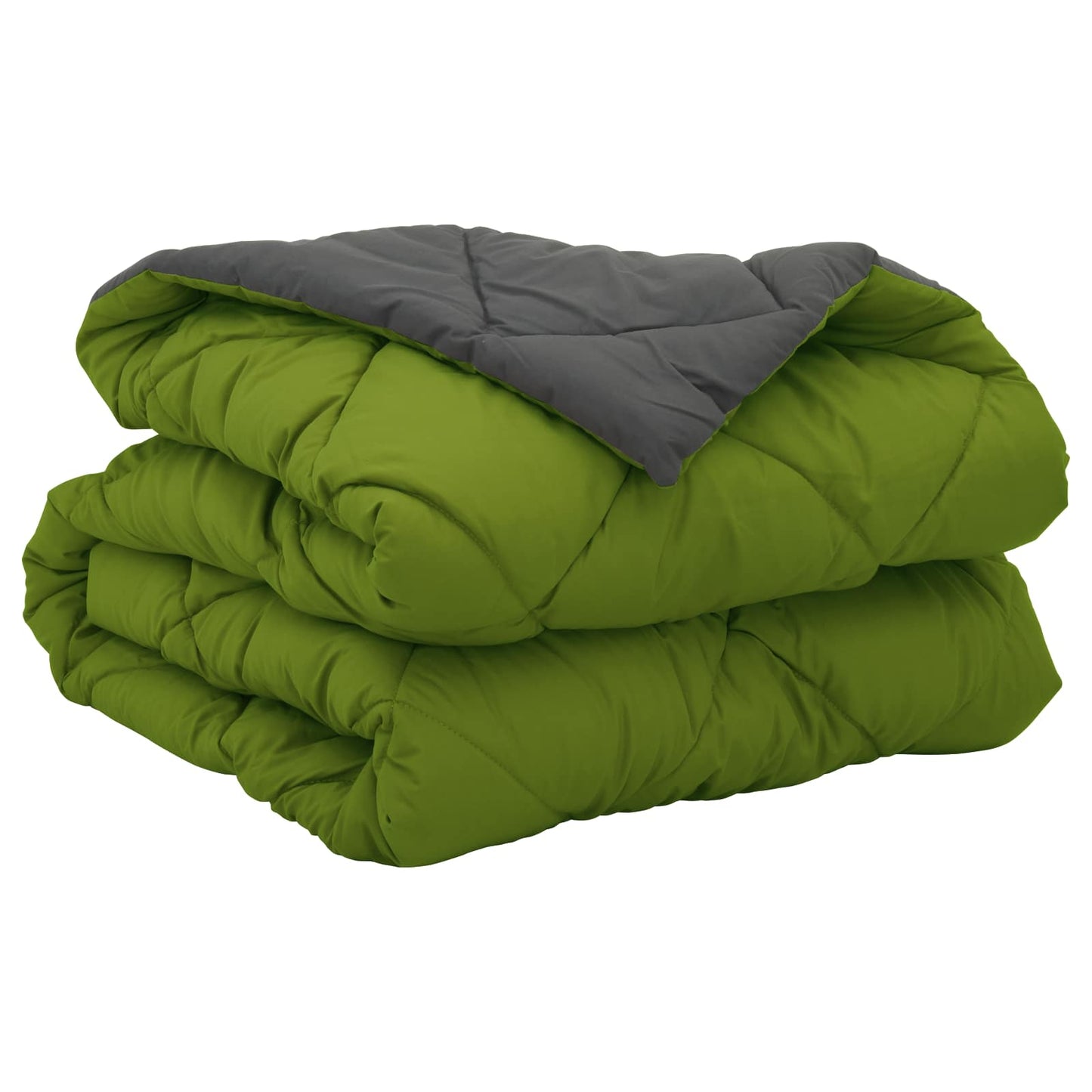 vidaXL Summer Duvet Green and Anthracite 220 x 140 cm Microfiber