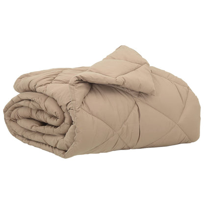 vidaXL Summer Duvet Taupe 200 x 140 cm Microfiber