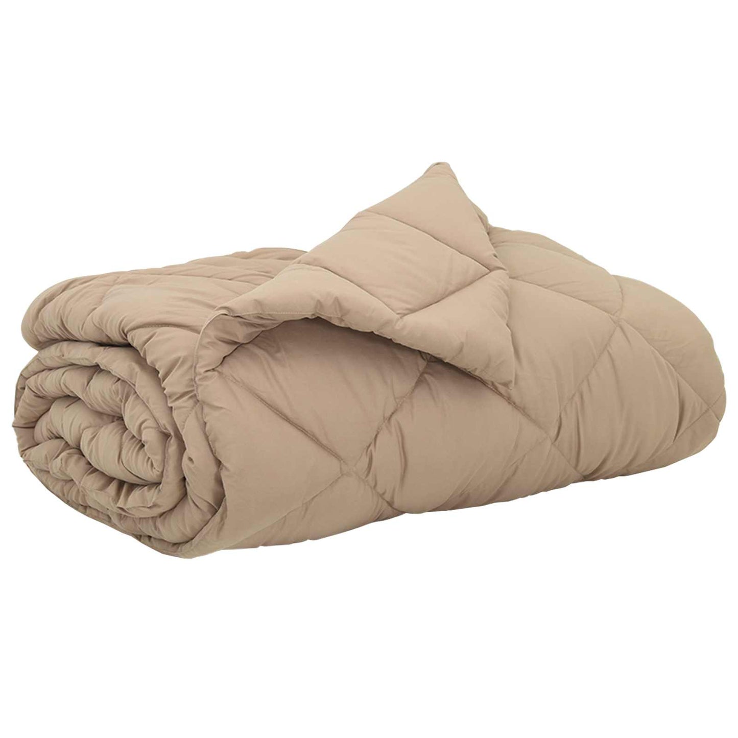 vidaXL Summer Duvet Taupe 200 x 200 cm Microfiber