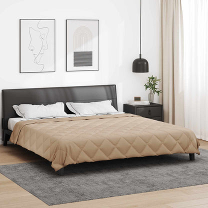 vidaXL Summer Duvet Taupe 240 x 200 cm Microfiber
