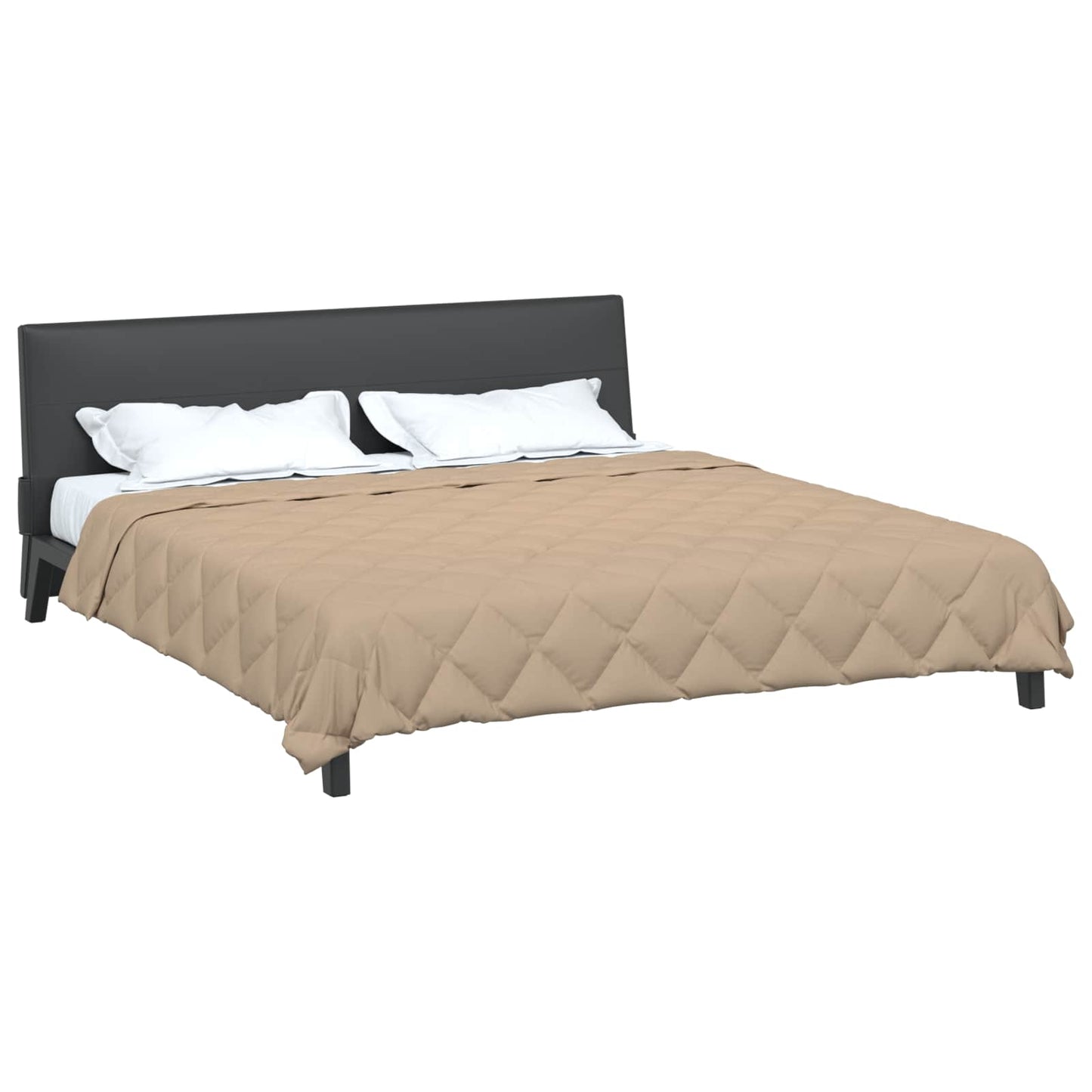 vidaXL Summer Duvet Taupe 240 x 200 cm Microfiber