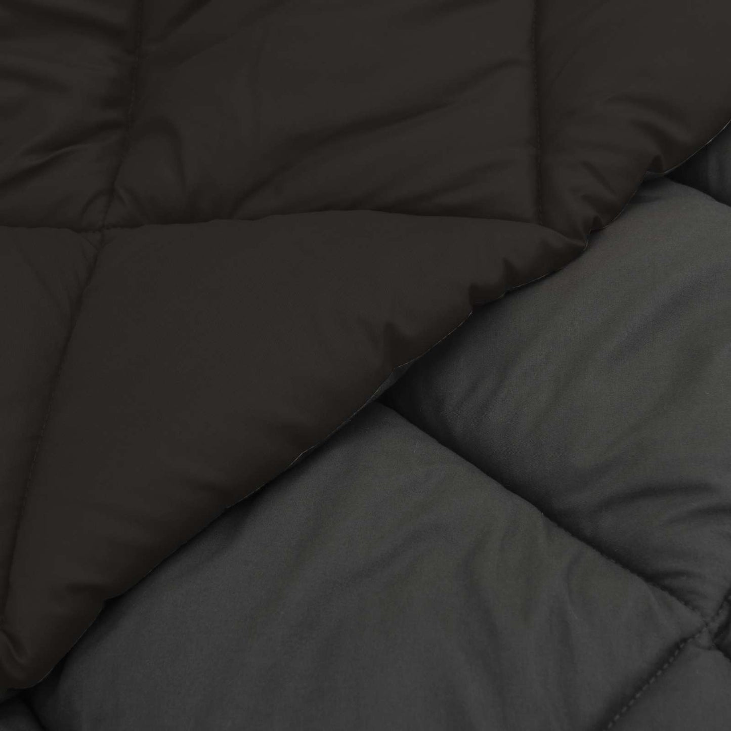 vidaXL Summer Duvet Black and Anthracite 220 x 155 cm Microfiber