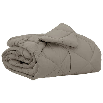 vidaXL Summer Duvet Light Grey 200 x 135 cm Microfiber