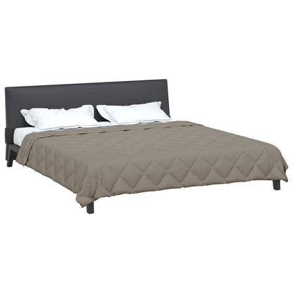 vidaXL Summer Duvet Light Grey 240 x 200 cm Microfiber