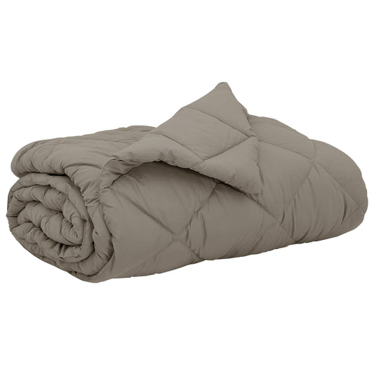 vidaXL Summer Duvet Light Grey 220 x 260 cm Microfiber