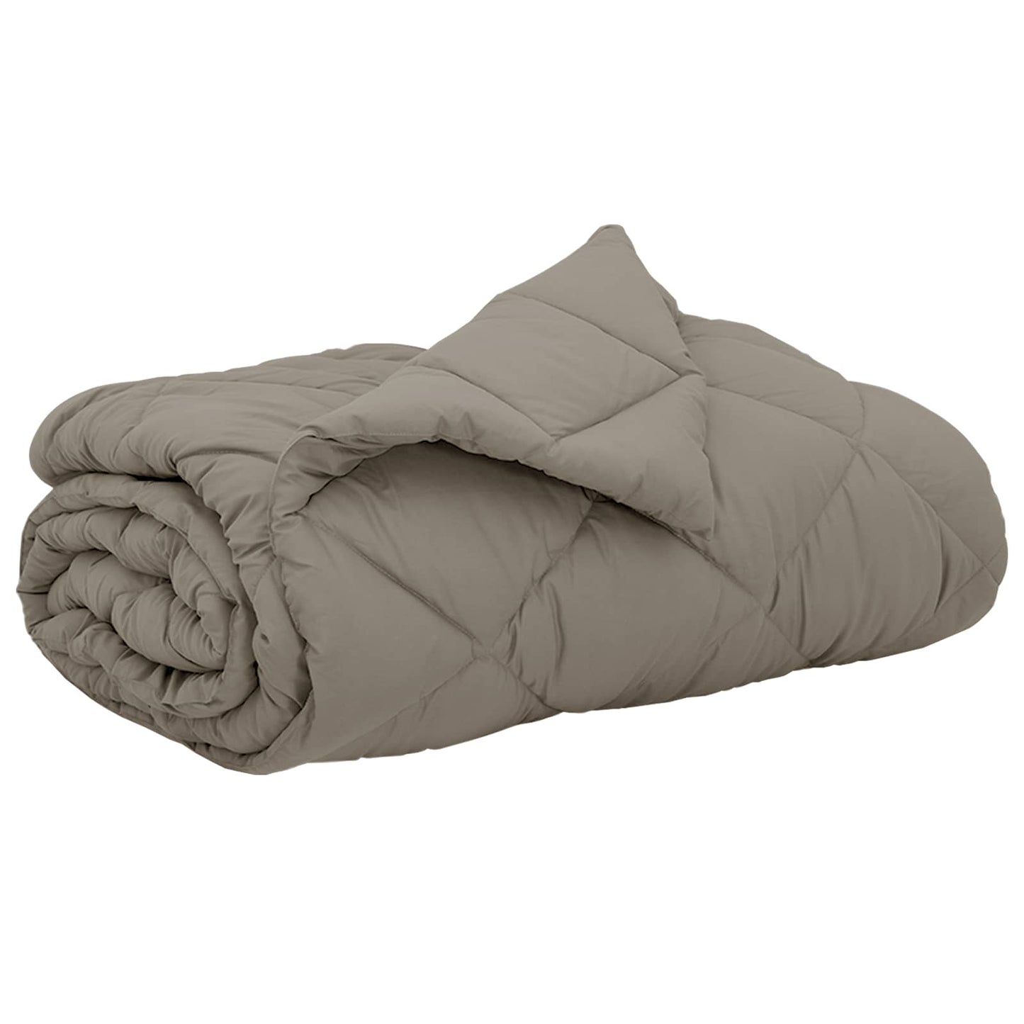 vidaXL Summer Duvet Light Grey 240 x 260 cm Microfiber