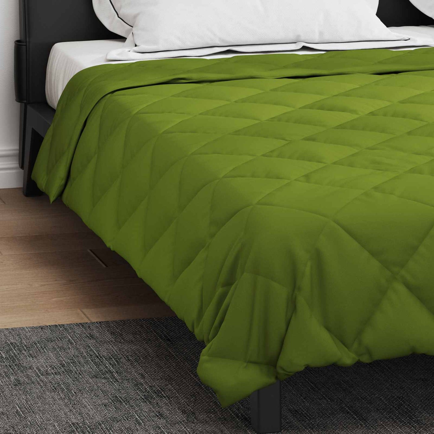 vidaXL Full Year Duvet Green 200 x 240 cm Microfiber