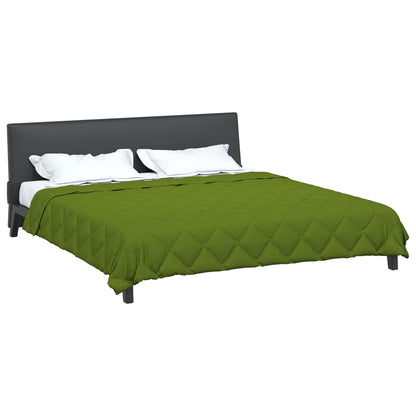 vidaXL Full Year Duvet Green 220 x 260 cm Microfiber