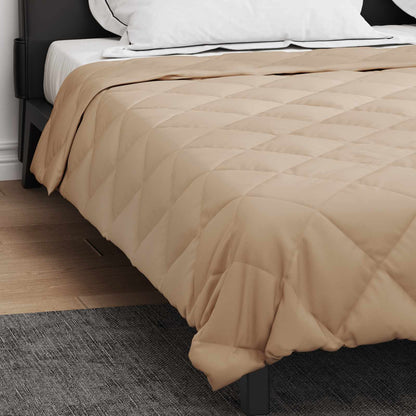 vidaXL Full Year Duvet Taupe 200 x 240 cm Microfiber