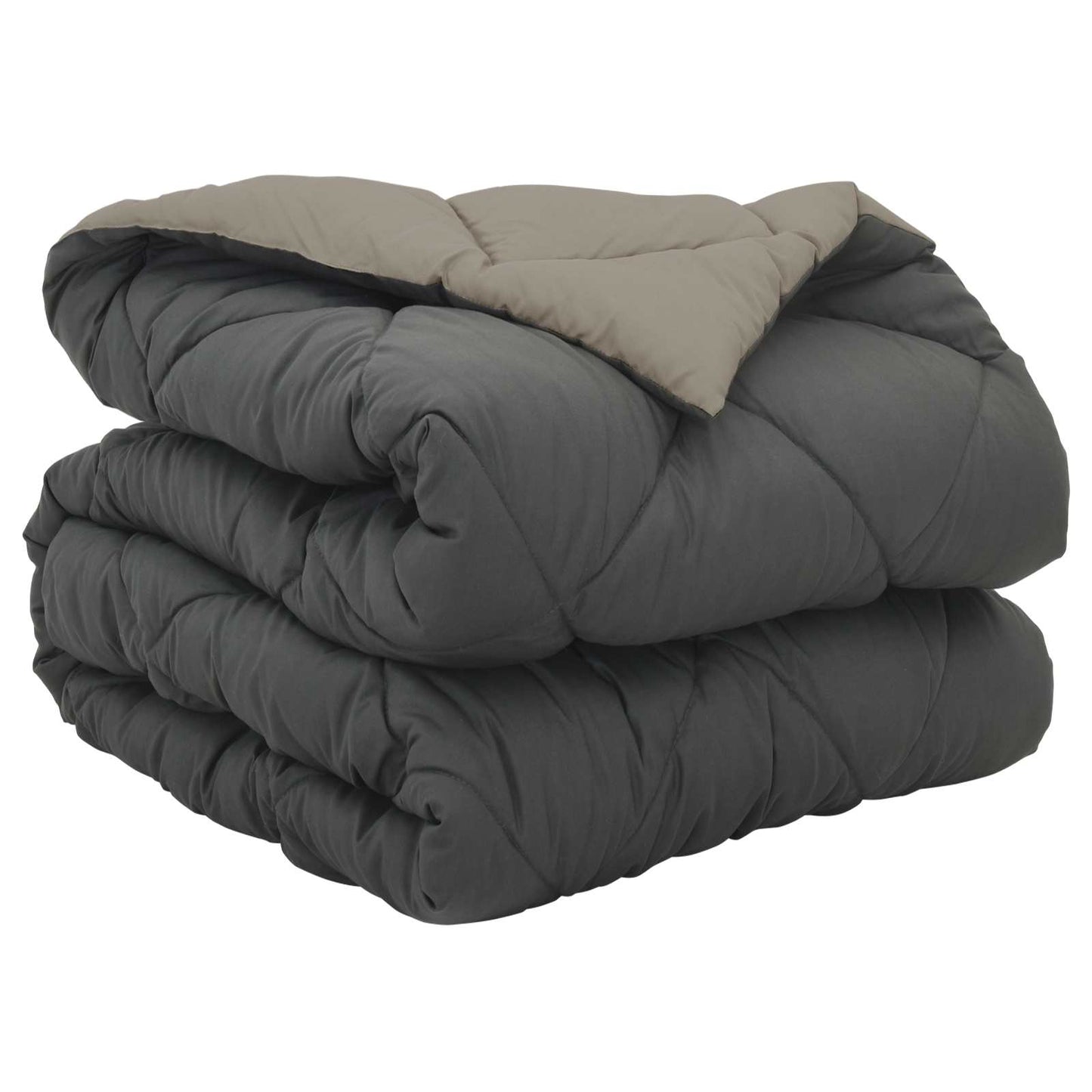 vidaXL Full Year Duvet Light Grey and Anthracite 155 x 220 cm