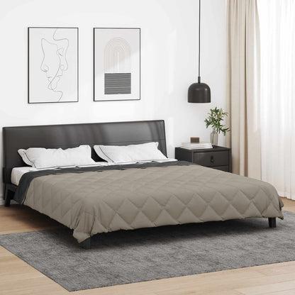 vidaXL Full Year Duvet Light Grey and Anthracite 240 x 260 cm