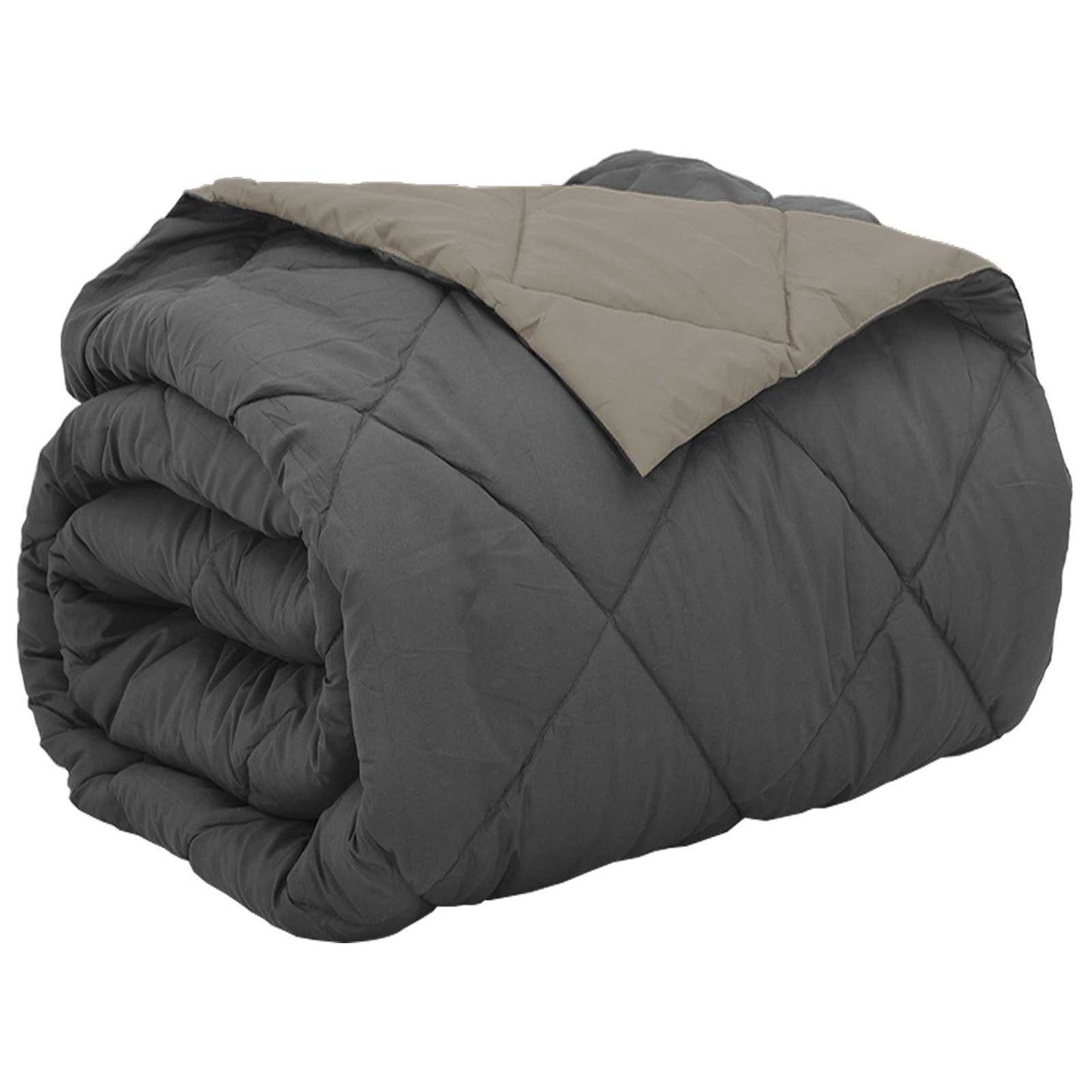 vidaXL Full Year Duvet Light Grey and Anthracite 240 x 260 cm