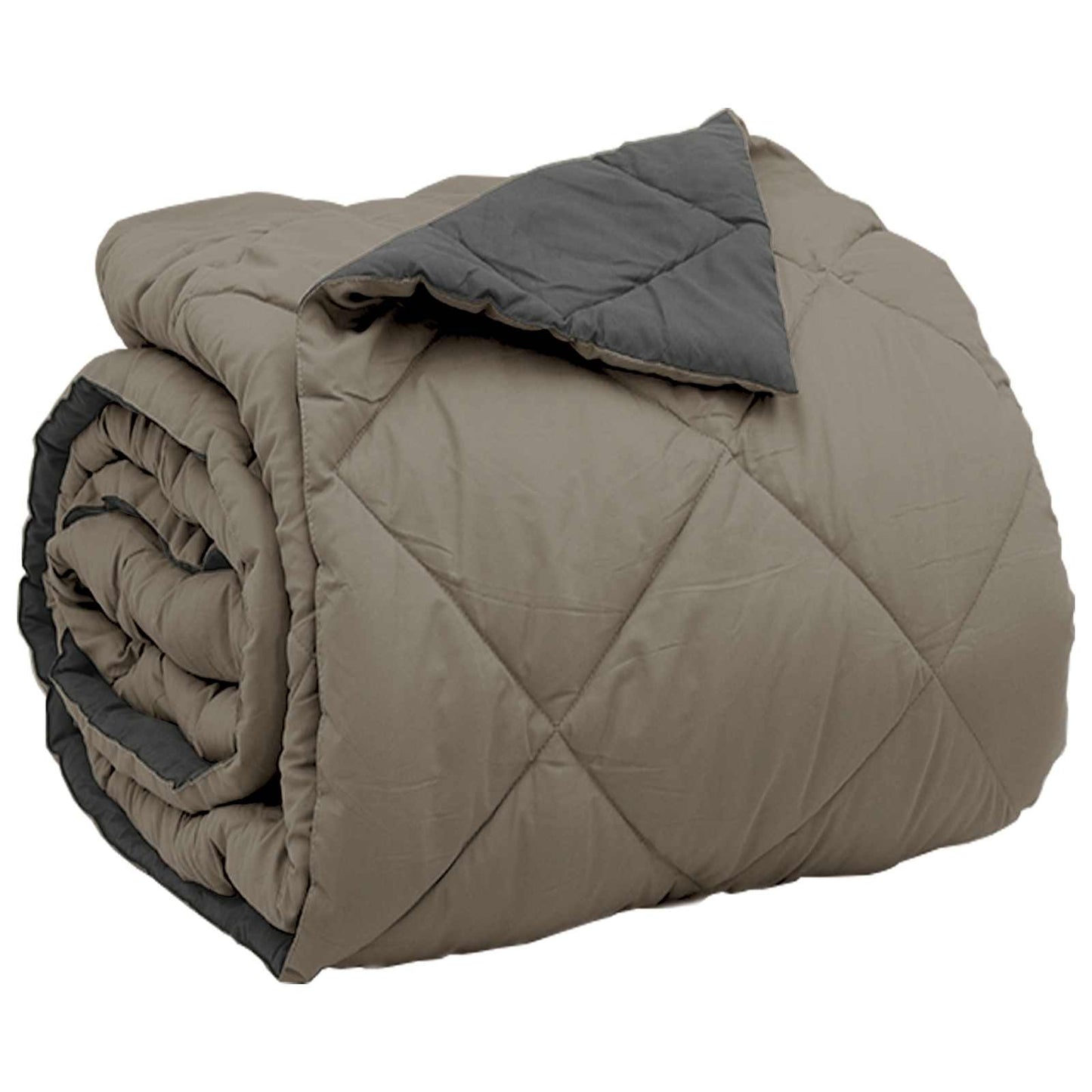 vidaXL Full Year Duvet Light Grey and Anthracite 240 x 260 cm