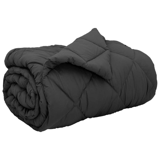 vidaXL Winter Duvet Anthracite 135 x 200 cm Microfiber