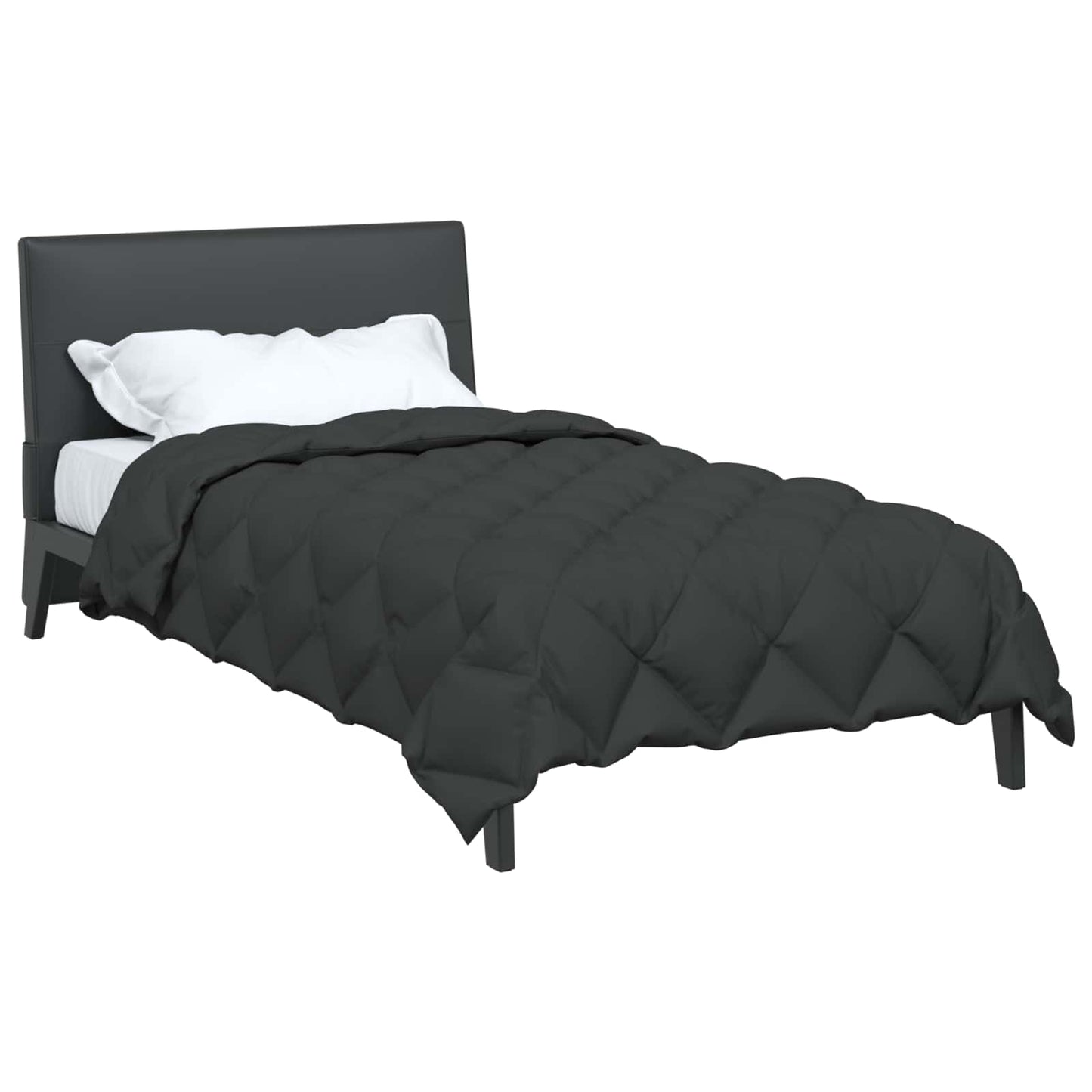 vidaXL Winter Duvet Anthracite 155 x 220 cm Microfiber