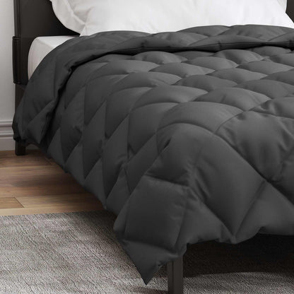 vidaXL Winter Duvet Anthracite 140 x 220 cm Microfiber