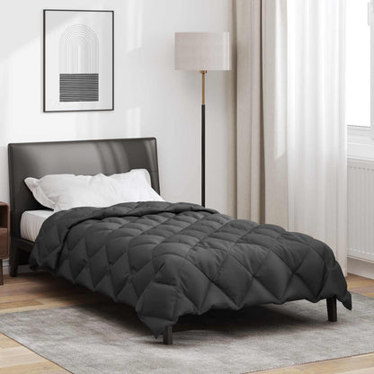 vidaXL Winter Duvet Anthracite 140 x 220 cm Microfiber