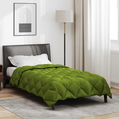 vidaXL Winter Duvet Green 155 x 220 cm Microfiber