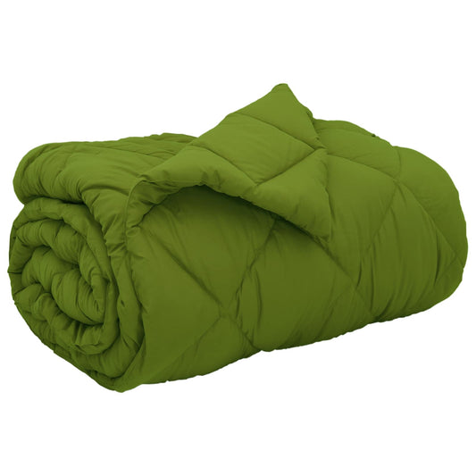 vidaXL Winter Duvet Green 155 x 220 cm Microfiber