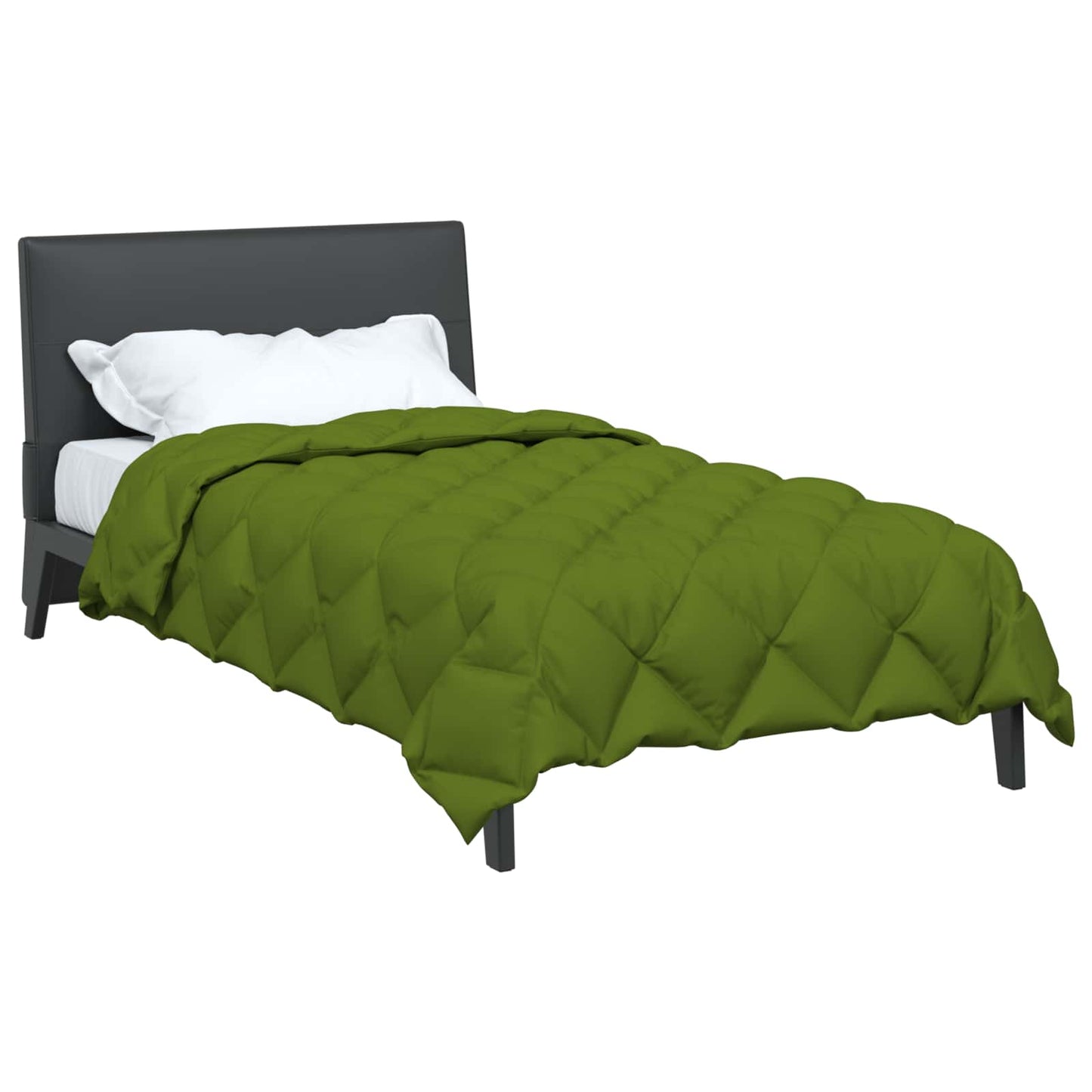 vidaXL Winter Duvet Green 155 x 220 cm Microfiber