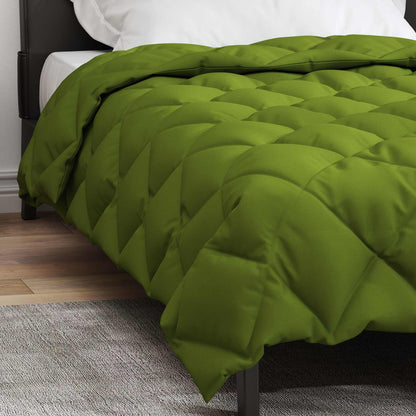 vidaXL Winter Duvet Green 135 x 220 cm Microfiber