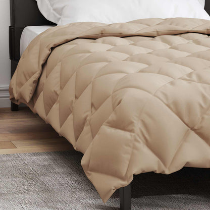vidaXL Winter Duvet Taupe 135 x 200 cm Microfiber