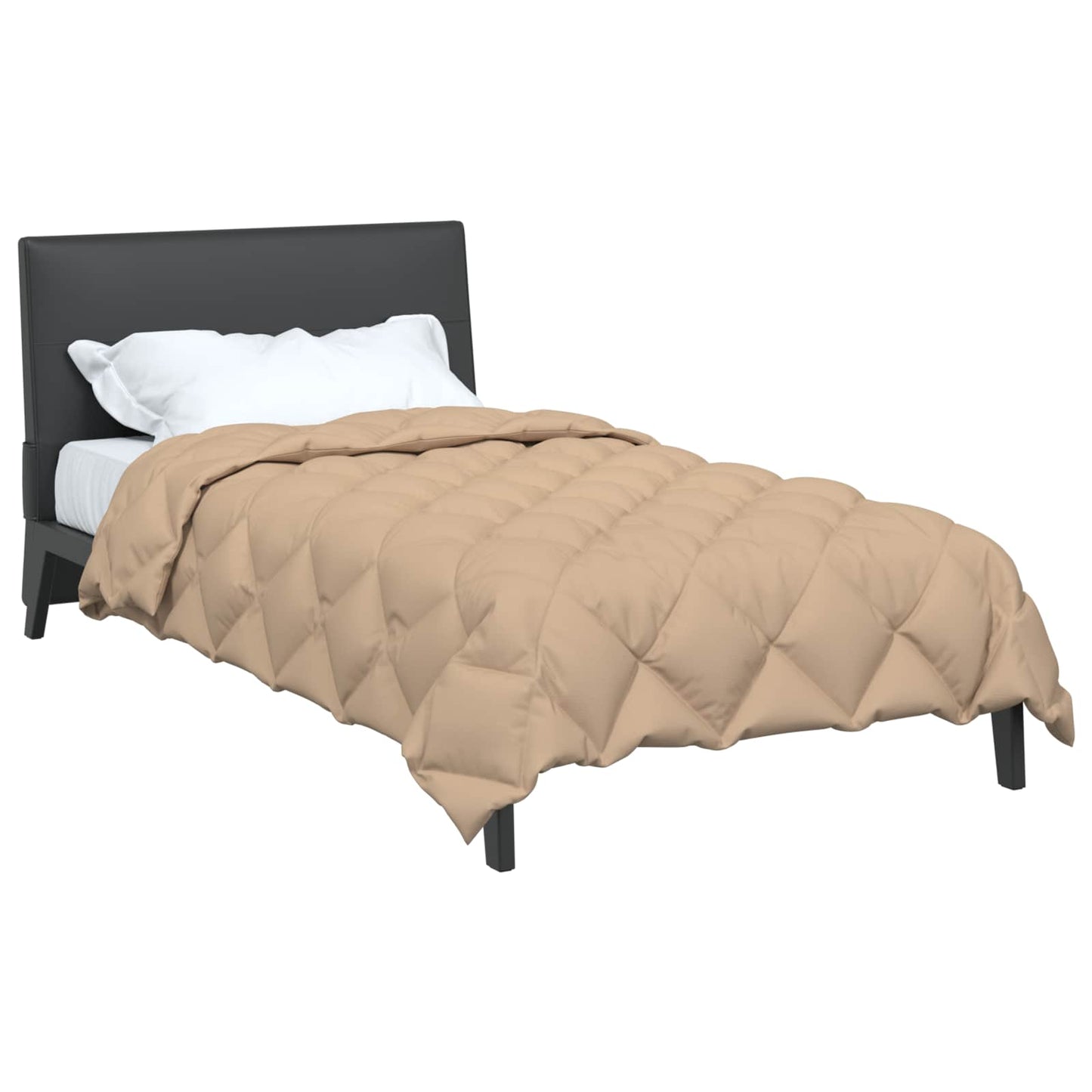 vidaXL Winter Duvet Taupe 140 x 200 cm Microfiber