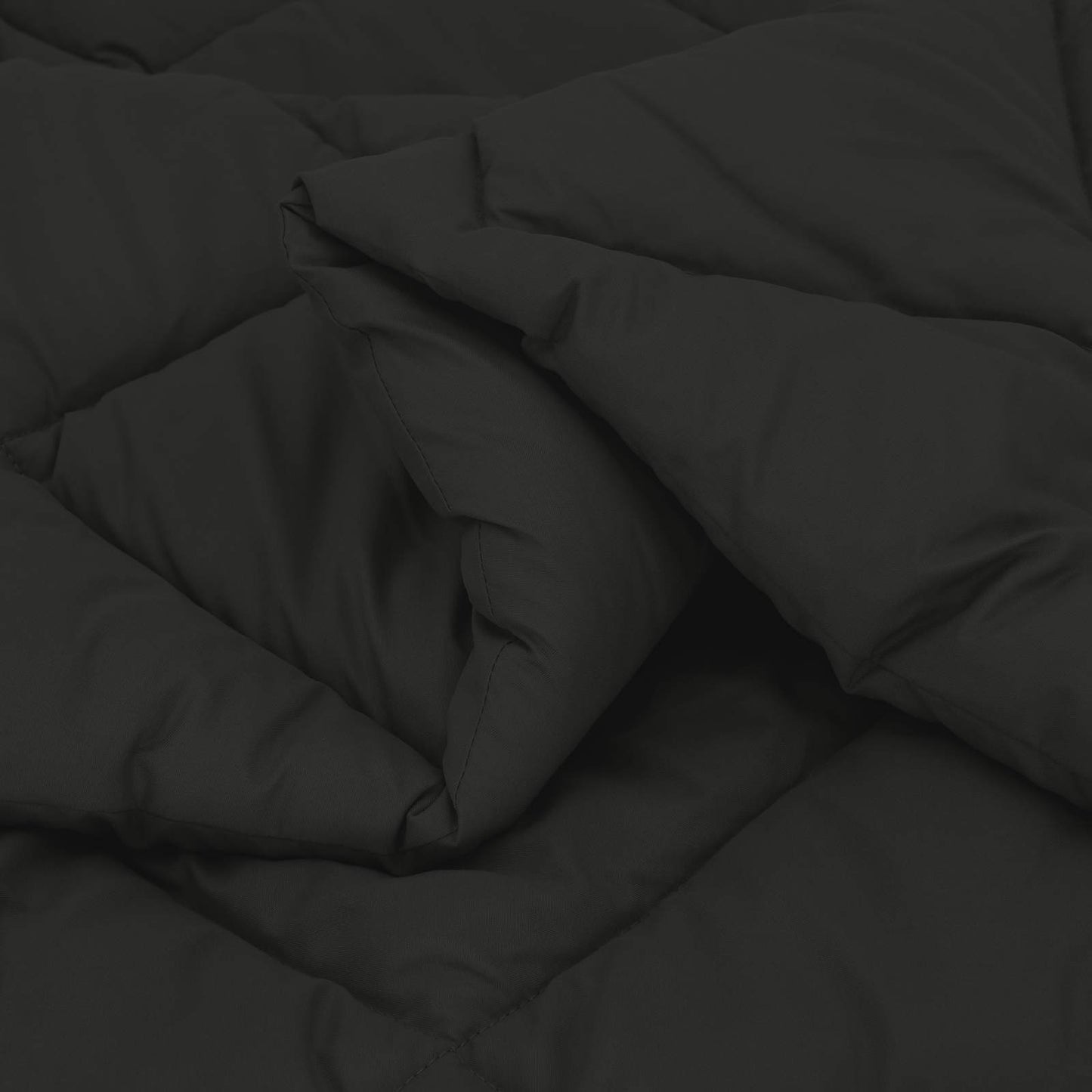 vidaXL Winter Duvet Black 140 x 220 cm Microfiber