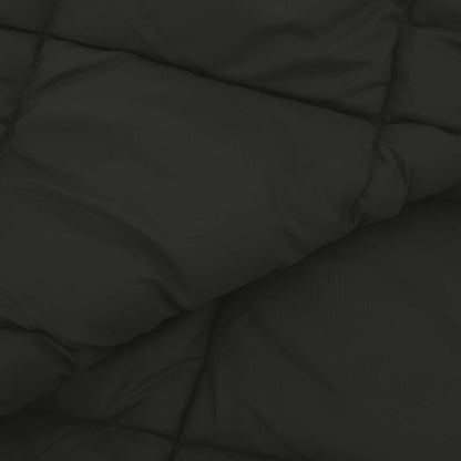 vidaXL Winter Duvet Black 140 x 220 cm Microfiber