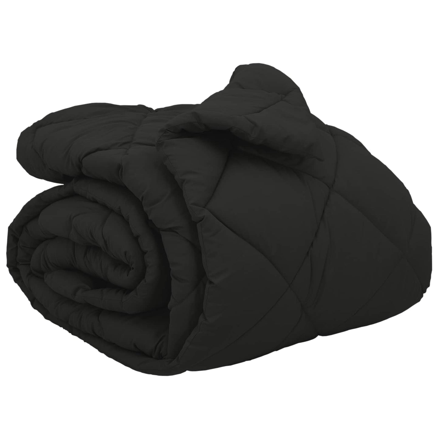 vidaXL Winter Duvet Black 200 x 220 cm Microfiber
