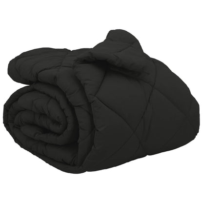 vidaXL Winter Duvet Black 200 x 220 cm Microfiber