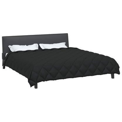 vidaXL Winter Duvet Black 200 x 220 cm Microfiber