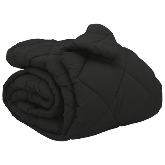 vidaXL Winter Duvet Black 220 x 240 cm Microfiber