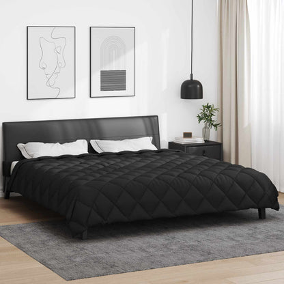 vidaXL Winter Duvet Black 220 x 260 cm Microfiber